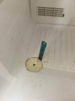 Drilling vents in the fridge
